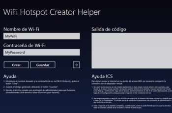 WiFi Hotspt Creator Helper - comparte tu conexión a Internet de Windows 8