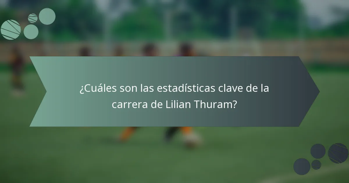 ¿Cuáles son las estadísticas clave de la carrera de Lilian Thuram?