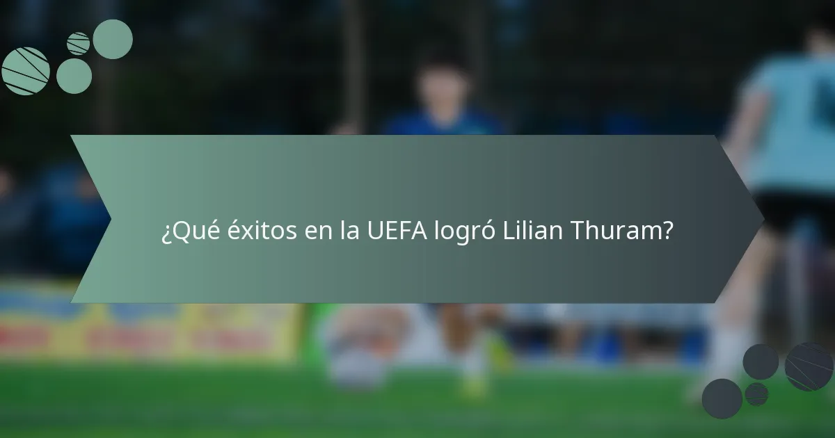 ¿Qué éxitos en la UEFA logró Lilian Thuram?